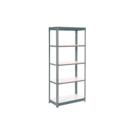 Global Equipment Extra Heavy Duty Shelving 36Wx18Dx96H 6 Shelves 1500 lbs. Cap. Per Shelf GRY 236774GY